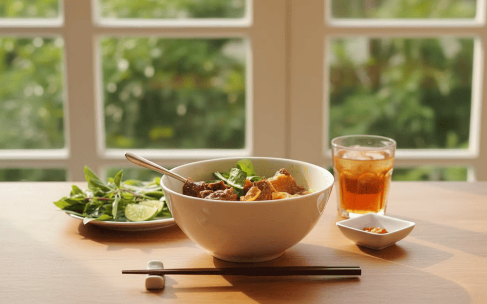 Thưởng thức m&oacute;n ăn hủ tiếu c&agrave; ri độc đ&aacute;o ở Vĩnh Ch&acirc;u